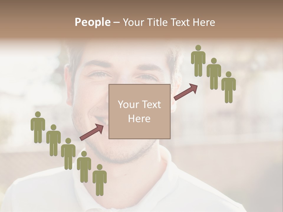 A Man With A Smile On His Face PowerPoint Template