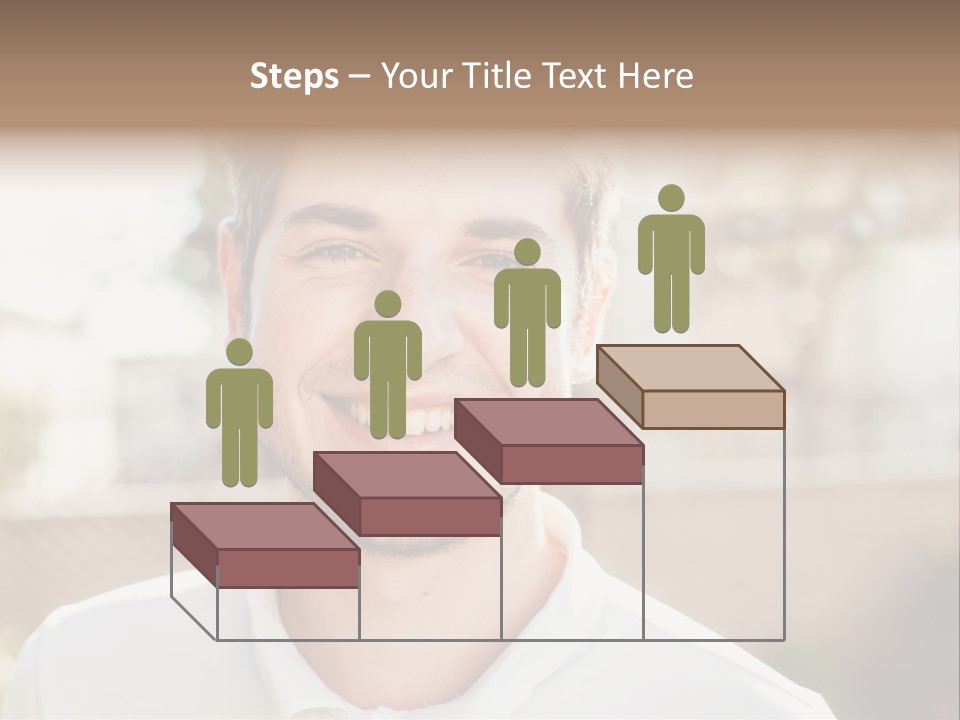 A Man With A Smile On His Face PowerPoint Template