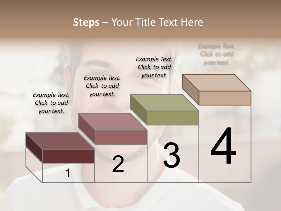 A Man With A Smile On His Face PowerPoint Template