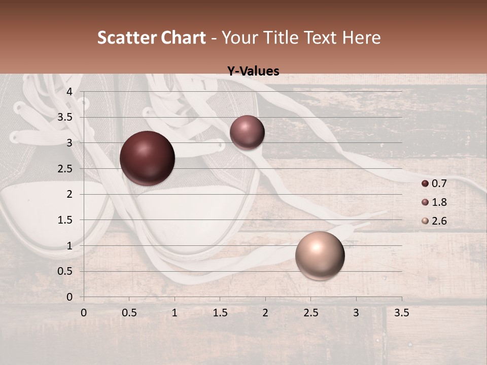 A Pair Of Gray Sneakers On A Wooden Floor PowerPoint Template