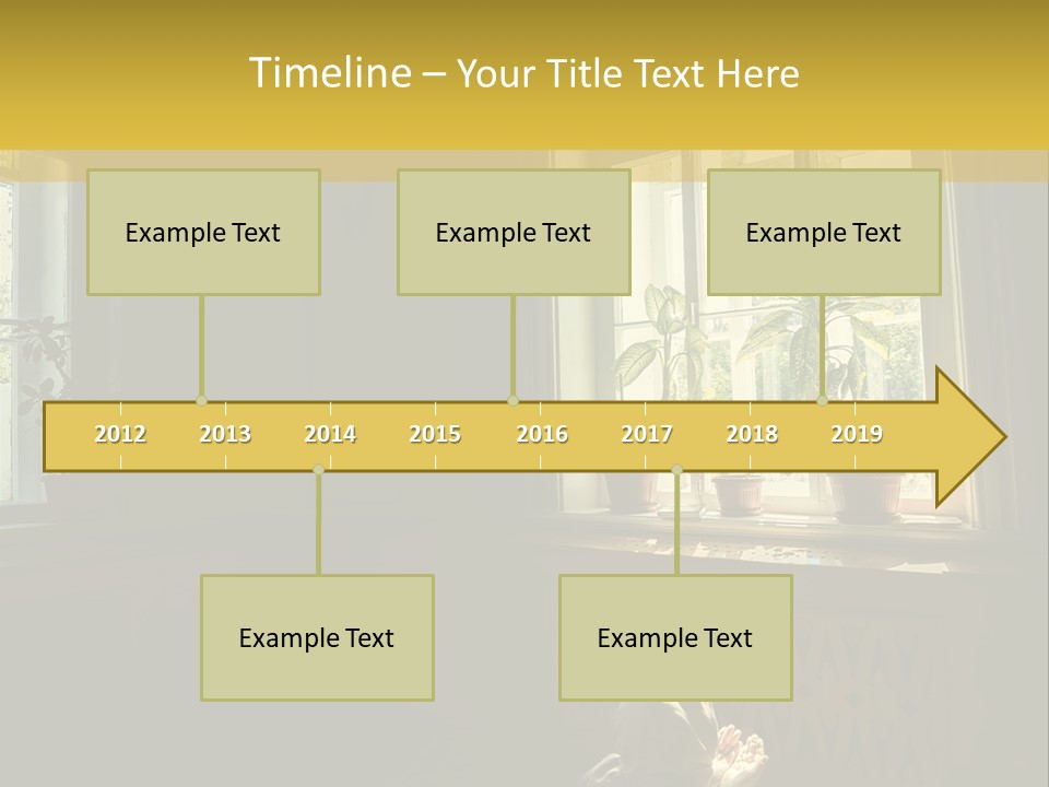 A Woman Sitting On The Floor In Front Of A Window PowerPoint Template