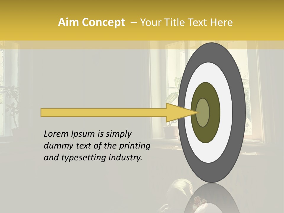 A Woman Sitting On The Floor In Front Of A Window PowerPoint Template