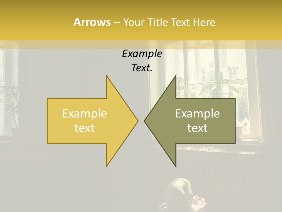 A Woman Sitting On The Floor In Front Of A Window PowerPoint Template