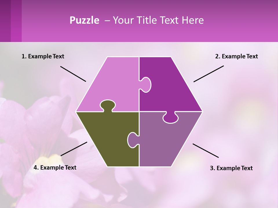 A Bee On A Flower Powerpoint Template PowerPoint Template