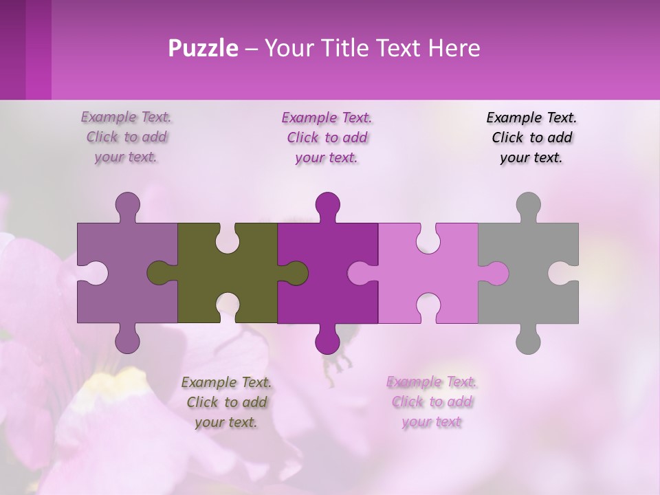 A Bee On A Flower Powerpoint Template PowerPoint Template