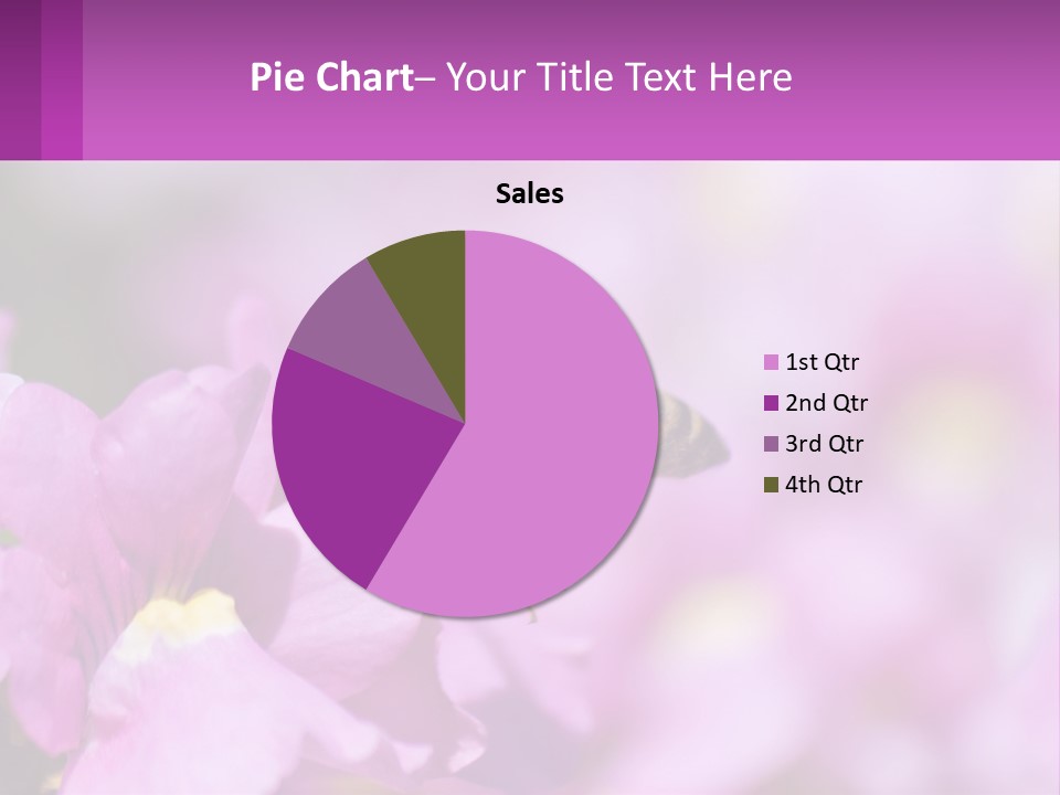 A Bee On A Flower Powerpoint Template PowerPoint Template