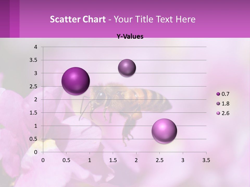 A Bee On A Flower Powerpoint Template PowerPoint Template