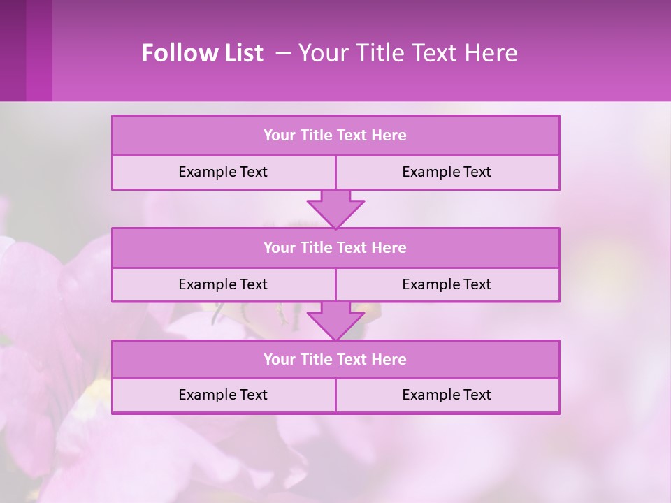 A Bee On A Flower Powerpoint Template PowerPoint Template