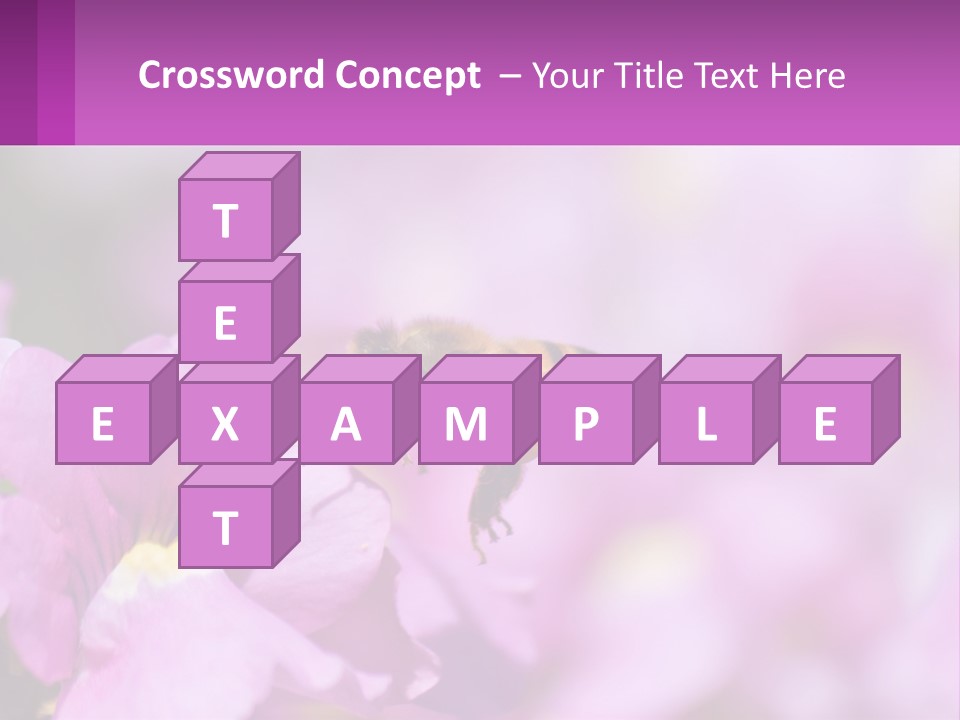 A Bee On A Flower Powerpoint Template PowerPoint Template