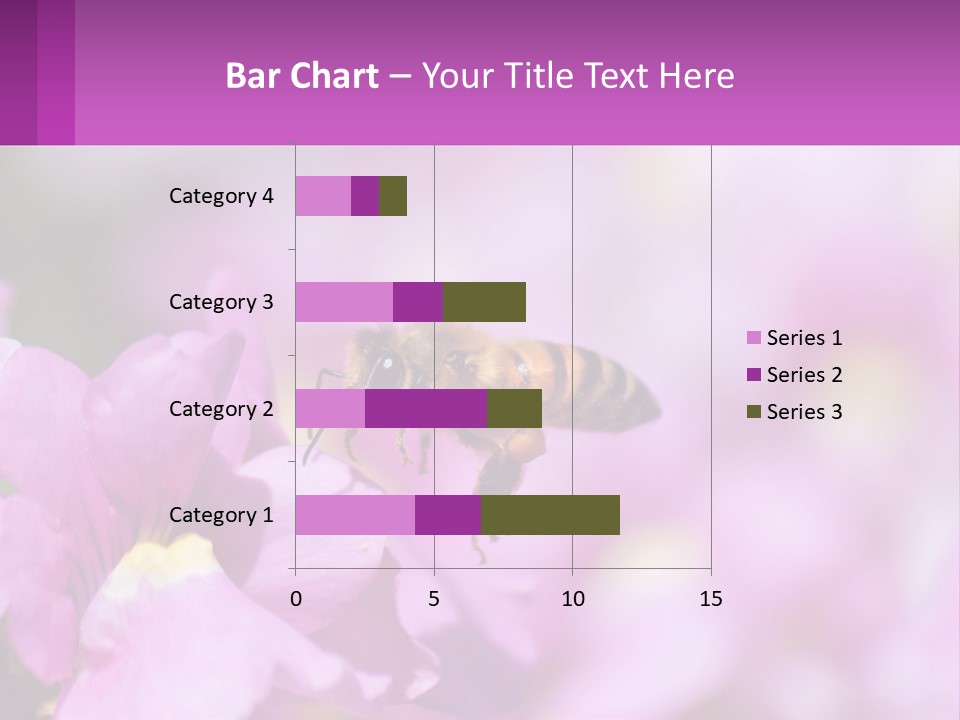 A Bee On A Flower Powerpoint Template PowerPoint Template