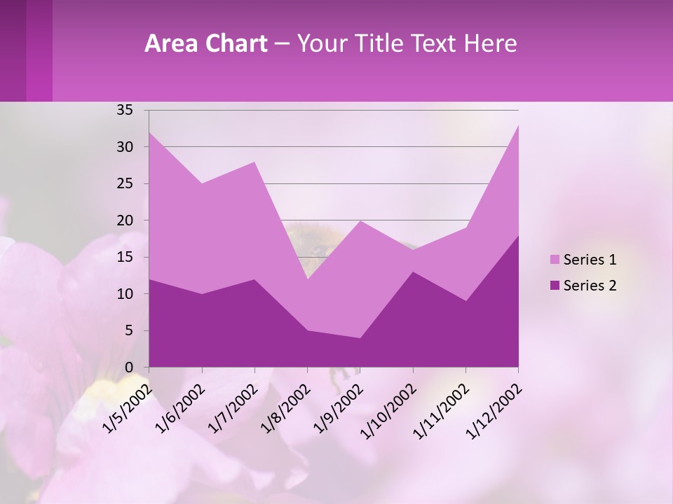 A Bee On A Flower Powerpoint Template PowerPoint Template