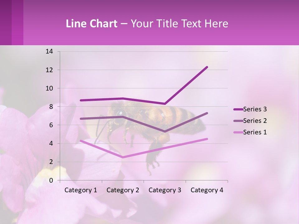 A Bee On A Flower Powerpoint Template PowerPoint Template