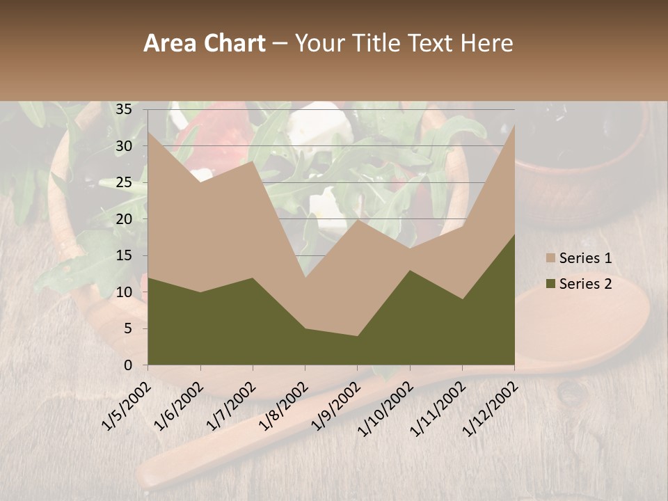 A Wooden Bowl Filled With A Salad Next To A Wooden Spoon PowerPoint Template