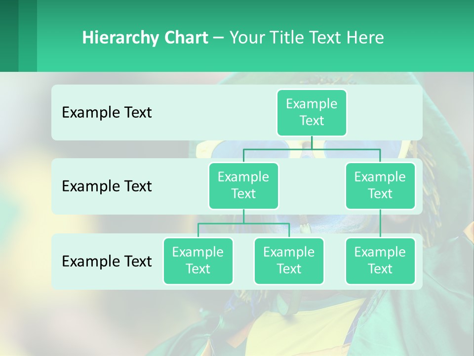 A Man With His Face Painted In Blue And Yellow PowerPoint Template