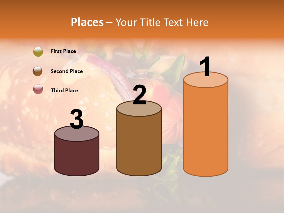 A Close Up Of A Sandwich On A Plate PowerPoint Template