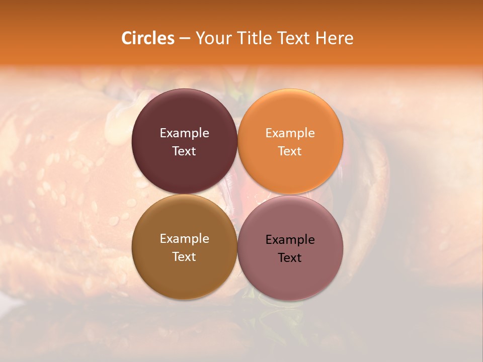 A Close Up Of A Sandwich On A Plate PowerPoint Template