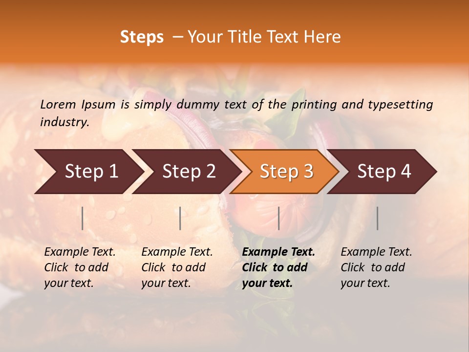 A Close Up Of A Sandwich On A Plate PowerPoint Template