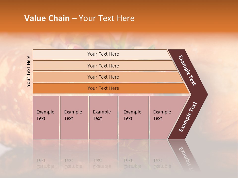 A Close Up Of A Sandwich On A Plate PowerPoint Template