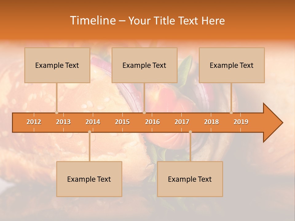 A Close Up Of A Sandwich On A Plate PowerPoint Template