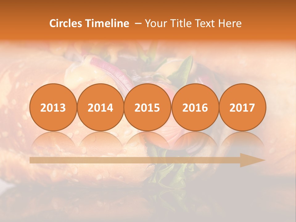 A Close Up Of A Sandwich On A Plate PowerPoint Template