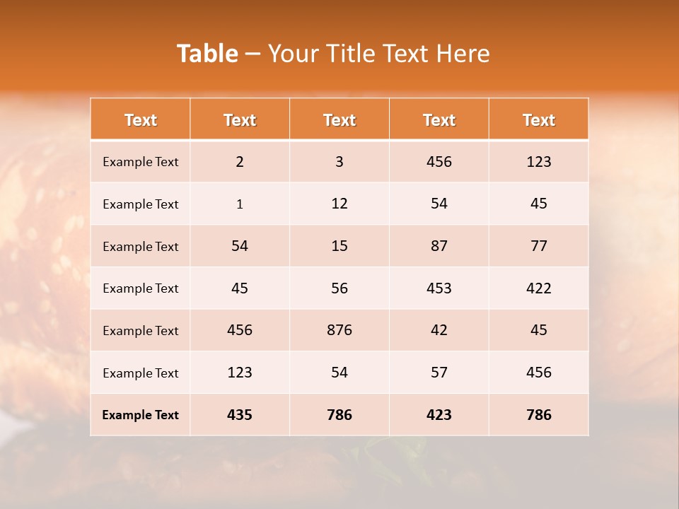 A Close Up Of A Sandwich On A Plate PowerPoint Template