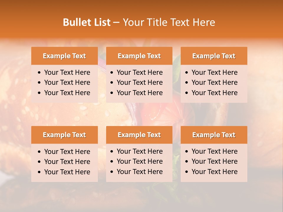 A Close Up Of A Sandwich On A Plate PowerPoint Template