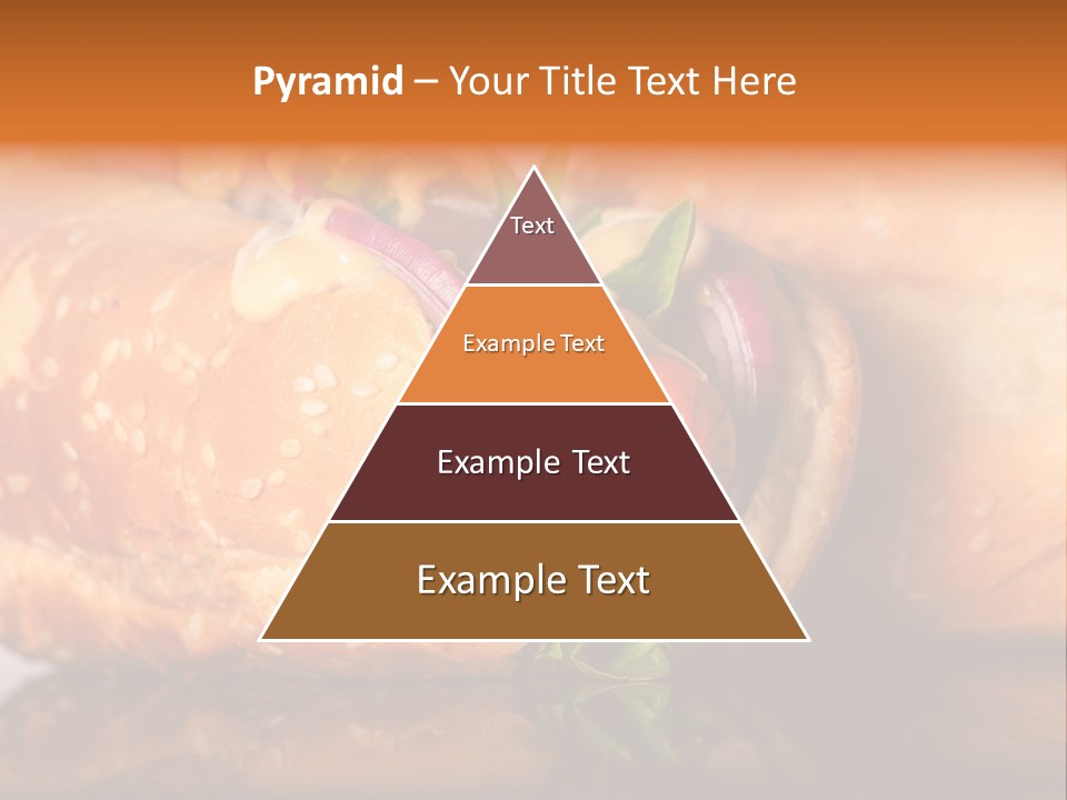 A Close Up Of A Sandwich On A Plate PowerPoint Template