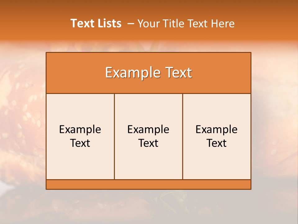 A Close Up Of A Sandwich On A Plate PowerPoint Template