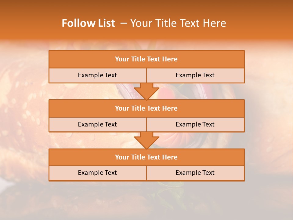 A Close Up Of A Sandwich On A Plate PowerPoint Template