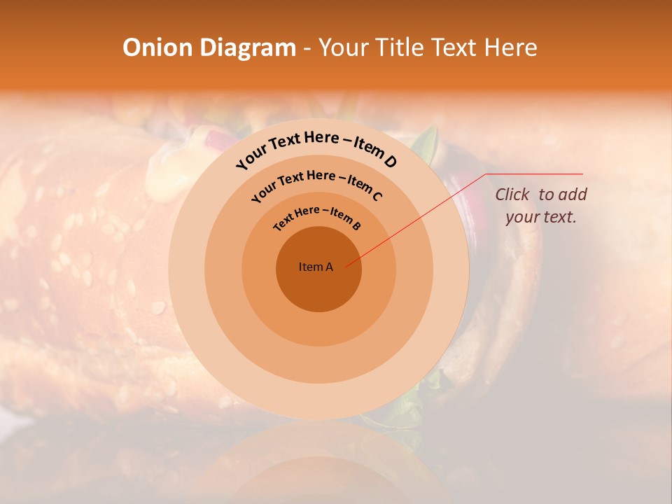 A Close Up Of A Sandwich On A Plate PowerPoint Template