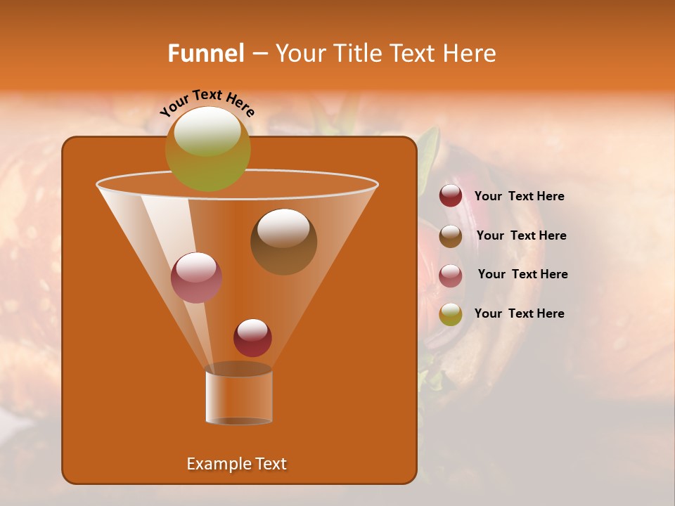 A Close Up Of A Sandwich On A Plate PowerPoint Template