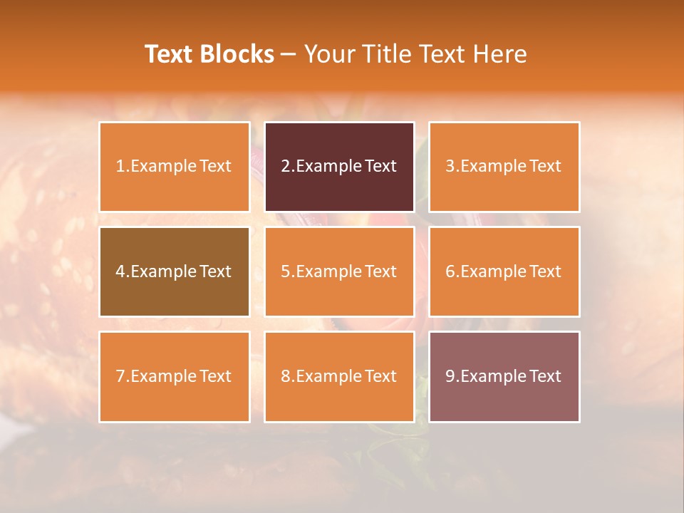 A Close Up Of A Sandwich On A Plate PowerPoint Template