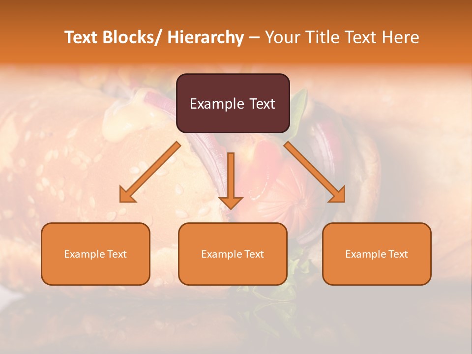 A Close Up Of A Sandwich On A Plate PowerPoint Template