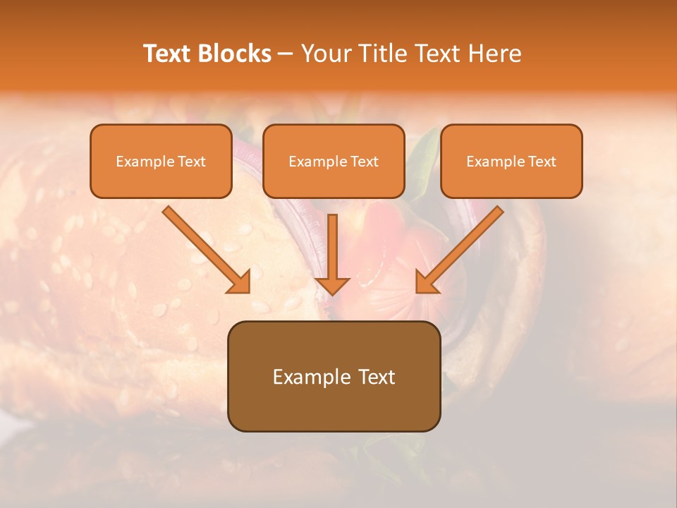 A Close Up Of A Sandwich On A Plate PowerPoint Template
