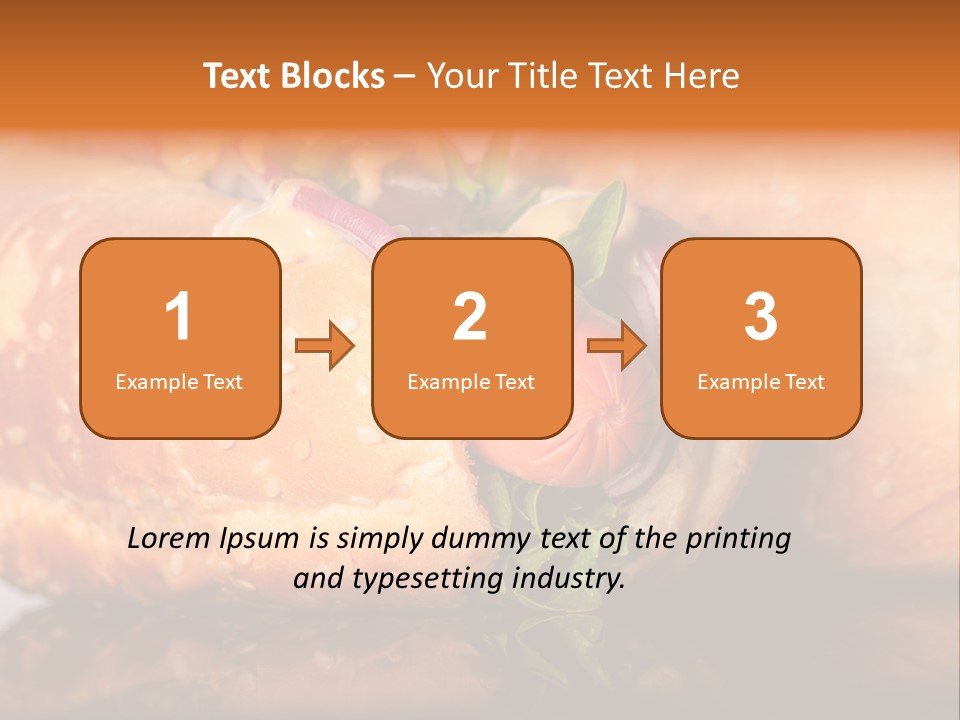 A Close Up Of A Sandwich On A Plate PowerPoint Template