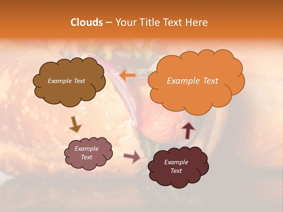 A Close Up Of A Sandwich On A Plate PowerPoint Template