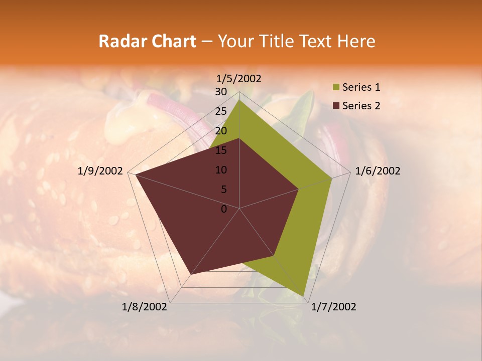 A Close Up Of A Sandwich On A Plate PowerPoint Template