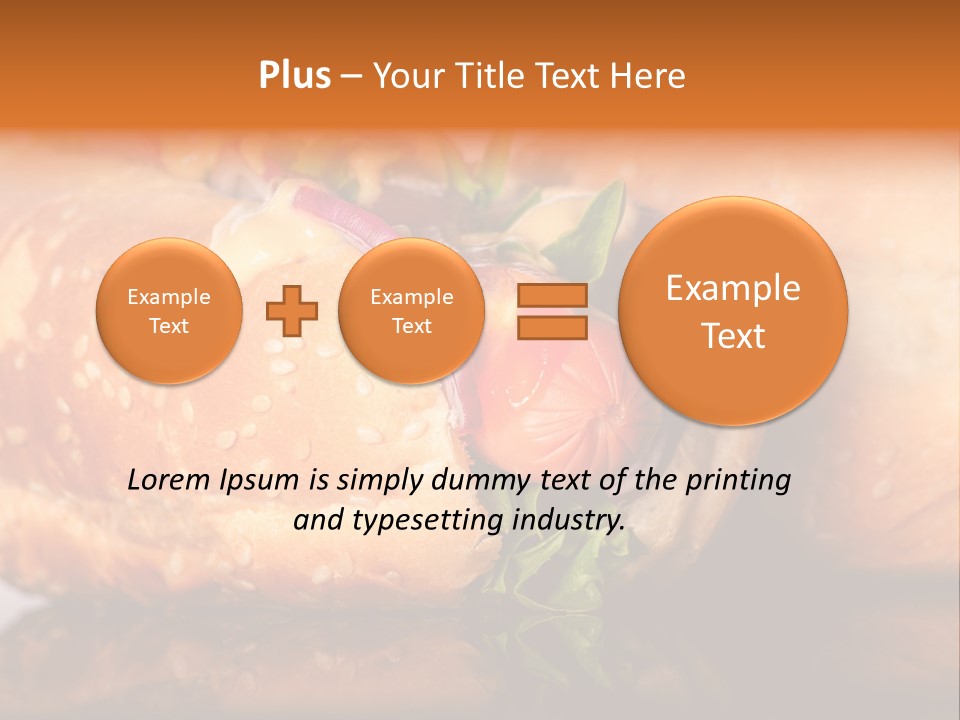 A Close Up Of A Sandwich On A Plate PowerPoint Template