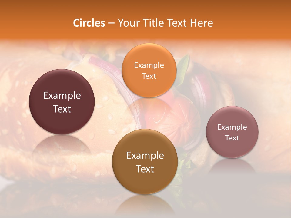 A Close Up Of A Sandwich On A Plate PowerPoint Template