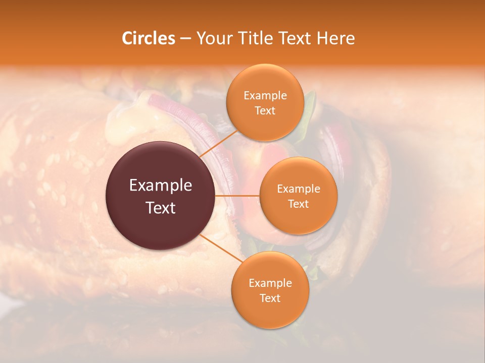A Close Up Of A Sandwich On A Plate PowerPoint Template