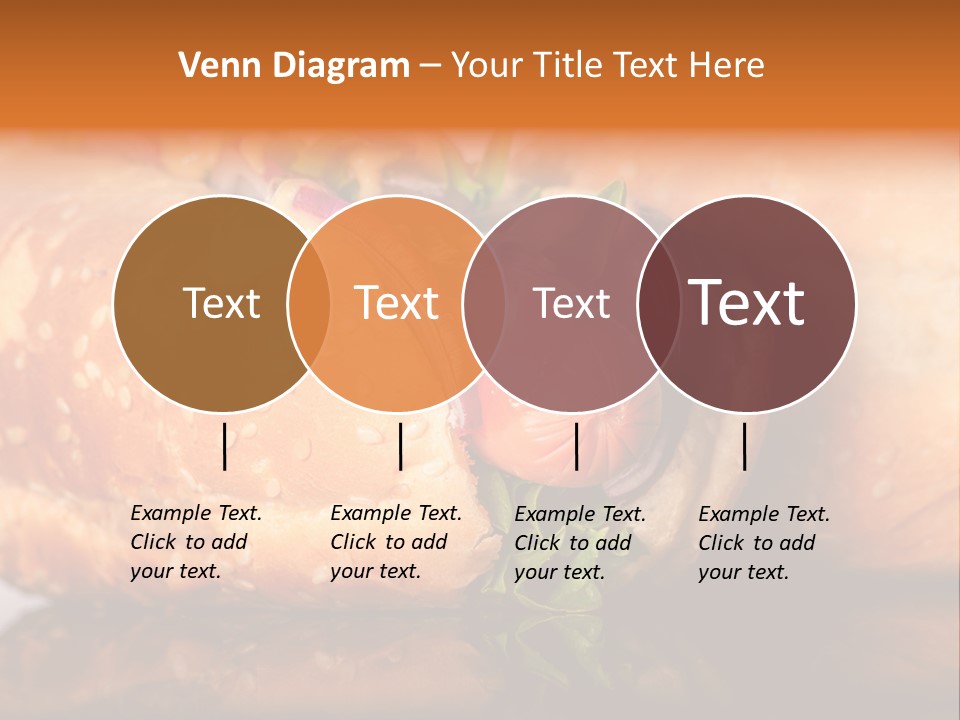 A Close Up Of A Sandwich On A Plate PowerPoint Template