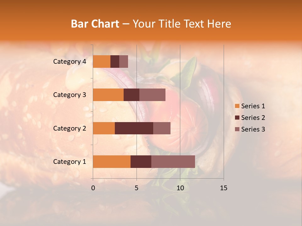 A Close Up Of A Sandwich On A Plate PowerPoint Template