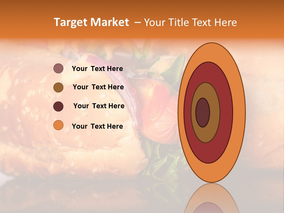 A Close Up Of A Sandwich On A Plate PowerPoint Template