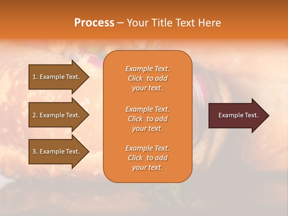 A Close Up Of A Sandwich On A Plate PowerPoint Template