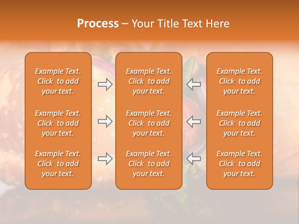 A Close Up Of A Sandwich On A Plate PowerPoint Template