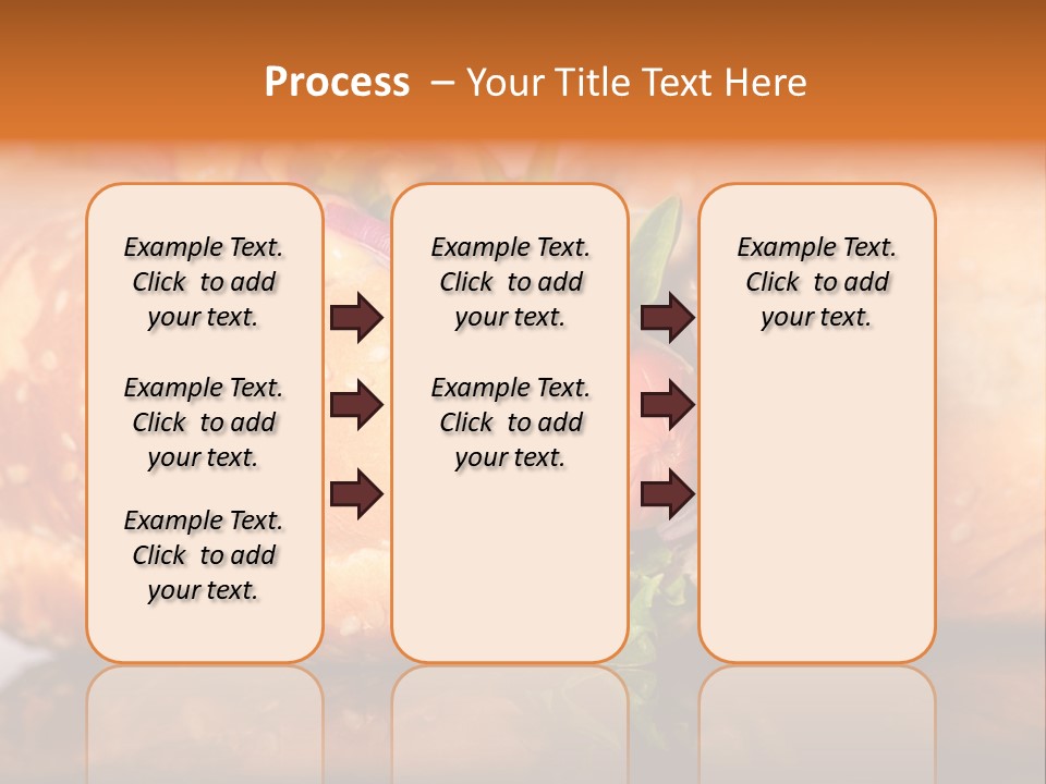 A Close Up Of A Sandwich On A Plate PowerPoint Template