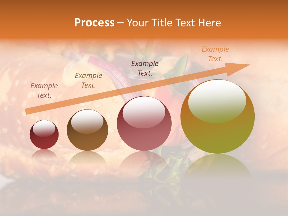 A Close Up Of A Sandwich On A Plate PowerPoint Template