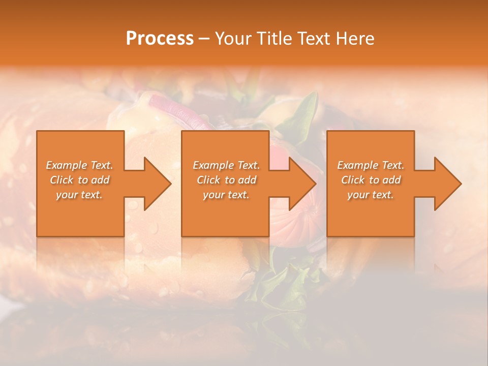 A Close Up Of A Sandwich On A Plate PowerPoint Template