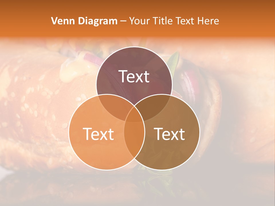 A Close Up Of A Sandwich On A Plate PowerPoint Template