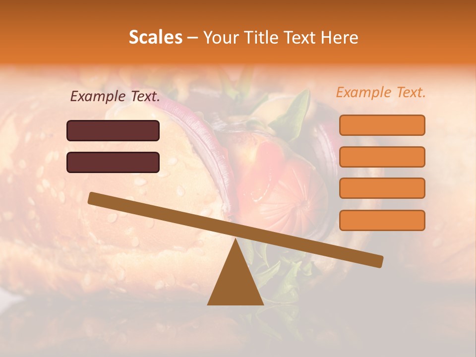 A Close Up Of A Sandwich On A Plate PowerPoint Template